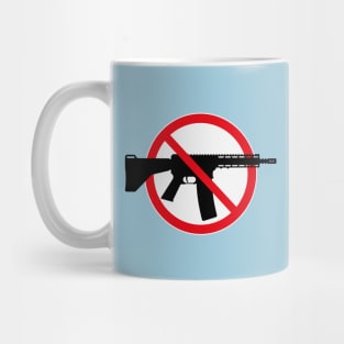 Gun Ban / Prohibition Sign (No Weapons / Peace / 3C) Mug